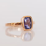 Verlobungsring 14 kt Rotgold mit Tansanit