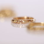 Eheringe 14 kt Rotgold mit Relief 