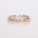 Eheringe 14 kt Weissgold graviert