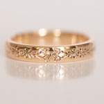 Eheringe 14 kt Rotgold graviert