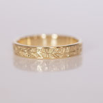 Eheringe 14 kt Gelbgold graviert