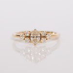 Verlobungsring 14 kt Gelbgold mit Diamant