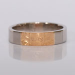 Eheringe 14 kt Weiss- und Gelbgold