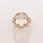 Vintage Ring Mondstein in 14 kt Gelbgold