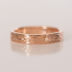 Eheringe 14 kt Rotgold Holzmaserung