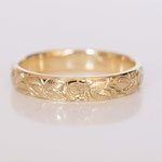 Eheringe 14 kt Gelbgold graviert