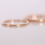 Eheringe 14 kt Rotgold zart gehämmert 