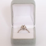 Verlobungsring 14 kt Weissgold mit Diamant