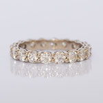 Verlobungsring Eternity 14 kt Weissgold mit Diamant