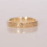 Eheringe 14 kt Gelbgold graviert