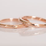 Eheringe 14 kt Rotgold angefeilt 