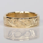 Eheringe 14 kt Gelbgold graviert