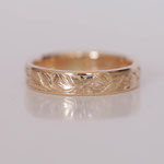 Eheringe 14 kt Rotgold graviert