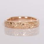 Ehering 14 kt Rotgold graviert