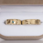 Eheringe 14 kt Gelbgold graviert