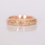 Eheringe 14 kt Rotgold graviert