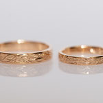 Eheringe 14 kt Rotgold graviert