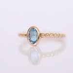 Ring 14 kt Gelbgold mit Aquamarin