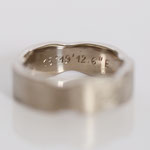 Eheringe 14 kt Weissgold mit Innengravur