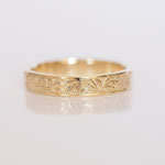Eheringe 14 kt Gelbgold graviert