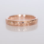 Eheringe 14 kt Rotgold graviert
