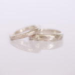 Eheringe 14 kt Weissgold angefeilt