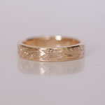 Eheringe 14 kt Rotgold graviert
