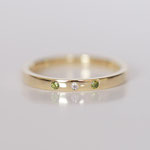 Eheringe 14 kt Gelbgold mit Diamanten