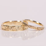 Eheringe 14 kt Gelbgold graviert