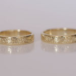 Eheringe 14 kt Gelbgold graviert