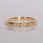 Eheringe 14 kt Gelbgold mit Diamanten
