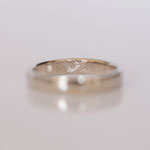 Eheringe 14 kt Weissgold Innengravur Fingerabdruck