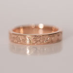 Eheringe 14 kt Rotgold graviert