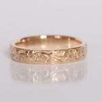Eheringe 14 kt Rotgold graviert