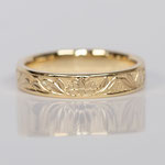 Eheringe 14 kt Gelbgold graviert
