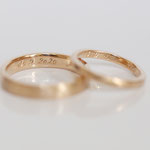 Eheringe 14 kt Rotgold mit Innengravur 