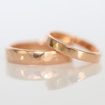 Eheringe 14 kt Rotgold angefeilt 
