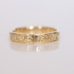 Eheringe 14 kt Gelbgold graviert