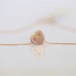 14 kt Rotgold Herz
