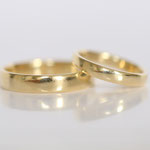 Eheringe 14 kt Gelbgold seidenmatt
