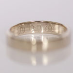 Eheringe 14 kt Weissgold mit Innengravur nach Wunsch 