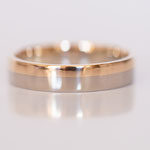 Eheringe 14 kt Weiss-, und Rotgold