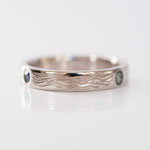 Eheringe 14 kt Weissgold verschiedene Gravuren und Edelsteine