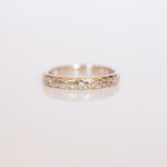 Eheringe 14 kt Weissgold mit Diamant und graviert 