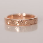 Eheringe 14 kt Rotgold graviert