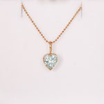 14 kt Gelbgold Kette Herz