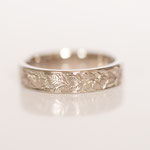 Eheringe 14 kt Weissgold graviert