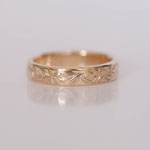 Eheringe 14 kt Rotgold graviert