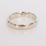 Eheringe 14 kt Weissgold glatt und  glänzend