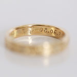 Eheringe 14 kt Gelbgold mit Innengravur